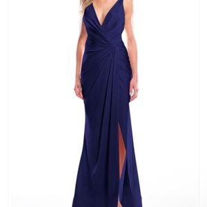 Bari Jay Bridesmaid Dress - Navy, Lux Stretch